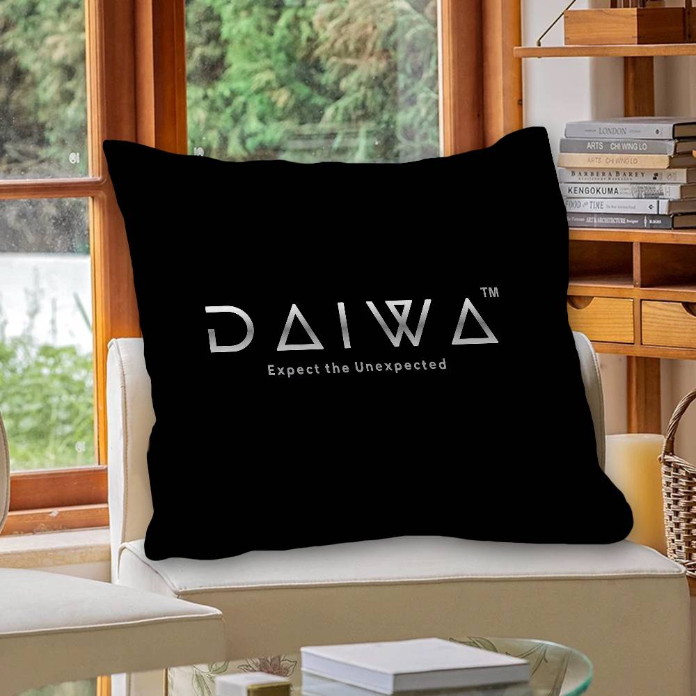 D-Daiwa-A F-FishingS LOGO Personalized Pillow Cover Kids Bedroom Wild Party Decor Pillowcase kid Birthday shower Gift