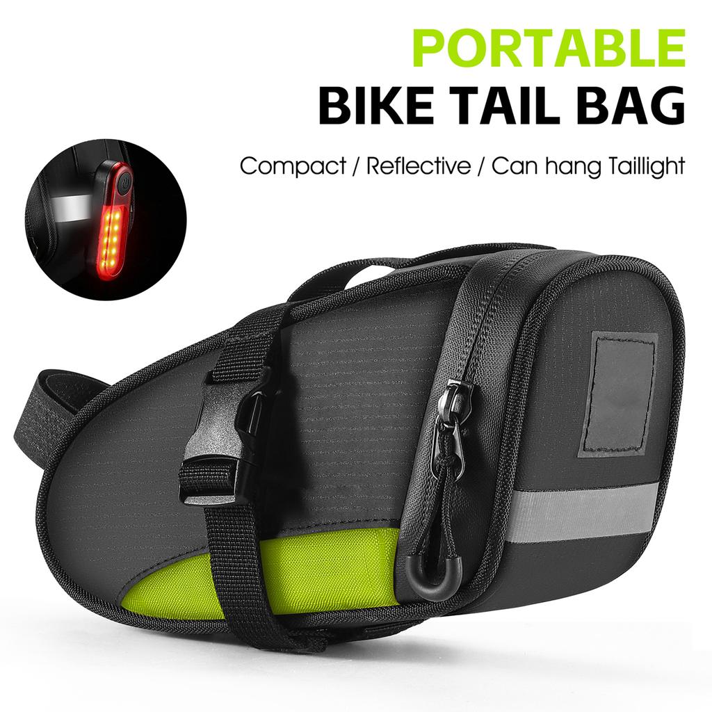 Bike Saddle Tube Bag Waterproof Under Seats Bag Large Capacity Cycle Storage Bag Quick Release Accessories