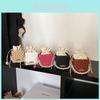 Mini Water Bucket Bag With Pearl Handle For Casual Daily Use