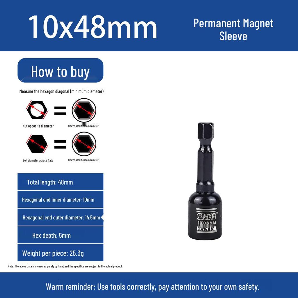 Nunchucks Strong Non-Demagnetizing Magnetic Sleeve for Pneumatic & Electric Screw Wrench