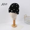 Music Festival Punk Style Cap Bling Rhinestone Knitted Hat, Street Knit Winter Sparkly Geometric Hat Warm Skull for Women Autumn Fashion Accessories