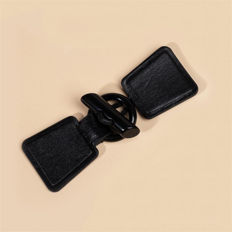 

2 пары из искусственной кожи с коровьим рогом, пряжка для одежды, пуговица для украшения одежды