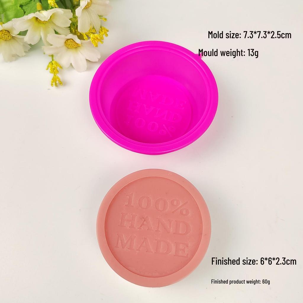 Single Hole Handmade Soap & Cake Silicone Mold: Small Round, Square, Oval Shapes