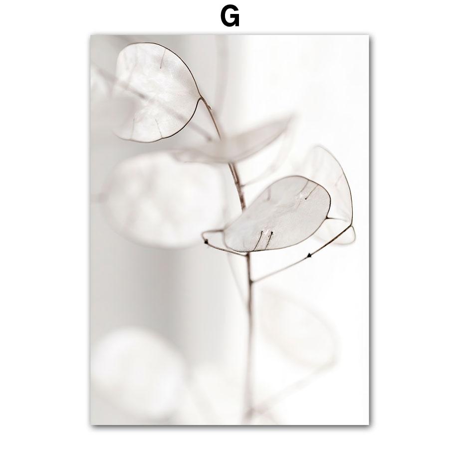 Weißer Strand Kürbis Vogel Blume Blätter Wand Kunst Leinwand Malerei Nordic Poster und Drucke Wand Bilder für Wohnzimmer Dekor