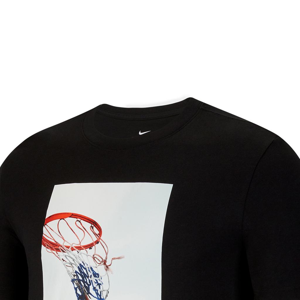 Nike T Shirts Men's Black Crew Neck Moderate Straight Fit CK9514-010