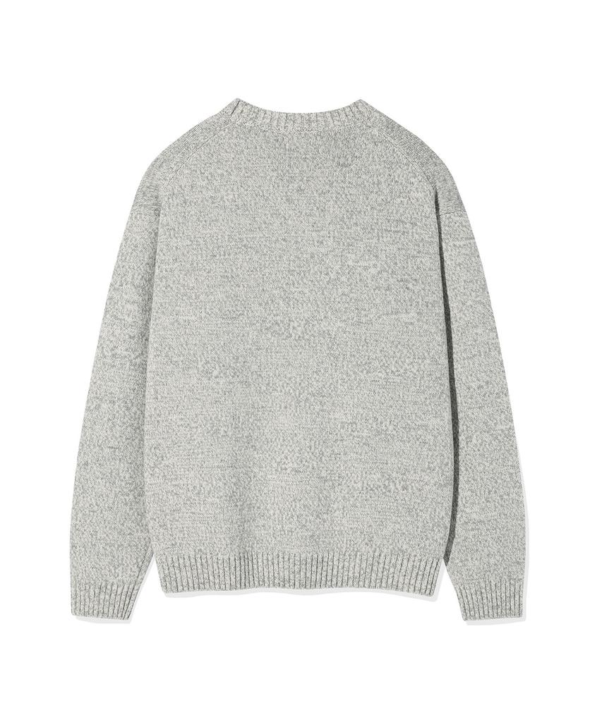 WACKY WILLY Big Lily Graphic Pullover Knit Grey