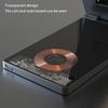 Double 15W Foldable Transparent Magnetic Qi Wireless Charger Stand For iWatch iPhone 15 14 13 Pro AirPods Fast Charging Station