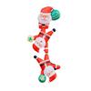 Inflatable Decoration with Three Santa Figures Tall 2.4 M Christmas Festive