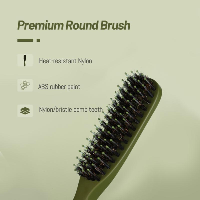 1Pcs Boar Bristle Hair Brush Travel Portable Comb Women Combs Scalp Detangler Hair Comb Salon Styling Hair Tools