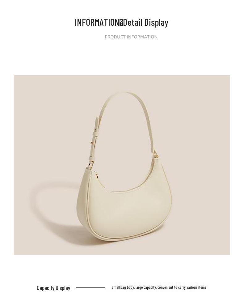 2025 Trendy Women's Crescent Underarm Bag - Summer High-End Single-Shoulder Temperament Handbag