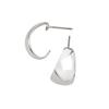 [Naot Jewelry] Women's Hoop Earrings Bow Line Hoop Pierces Type: Earrings Silver