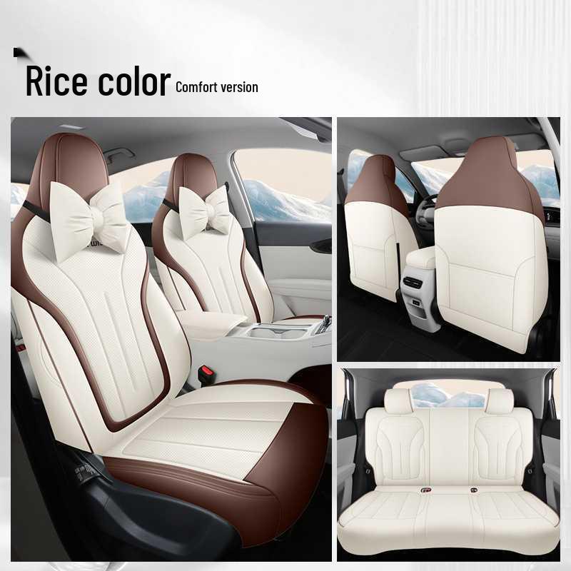 2026 Universal Leather Car Seat Cushion - All-Season Full Coverage for Geely Xingyuan