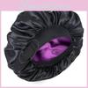 Satin Sleep Hat With Wide Brim And Breathable Polyester For All Season Wear
