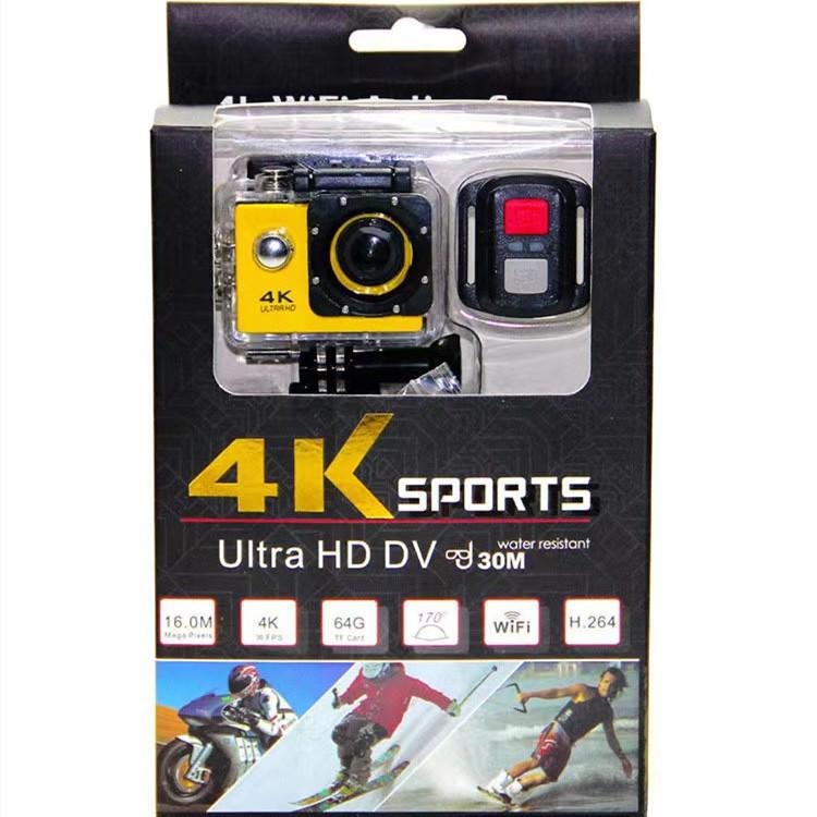 CrossD800R 4K HD Sports Camera with Remote, WiFi & Waterproof for Outdoor Cycling