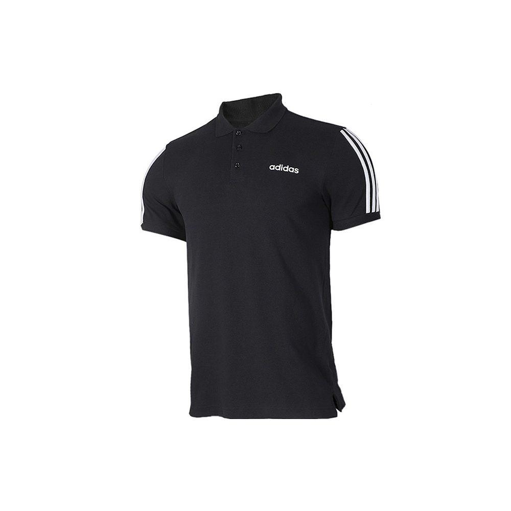 adidas 3 Stripes Polo Shirt Men's Black EJ0927