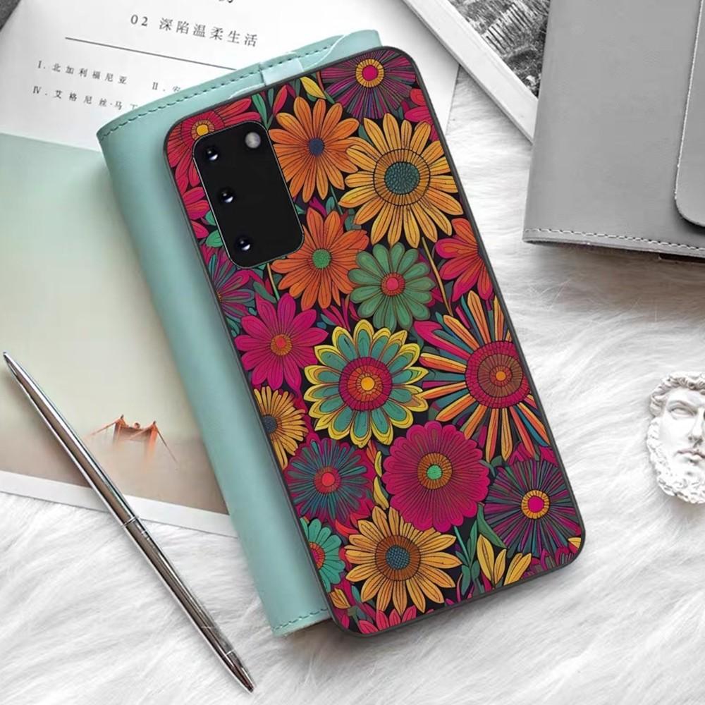 Petal Leaf Diagram Phone Case For Samsung S 9 10 20 21 22 23 30 23 24 Plus Lite Ultra FE S10lite Fundas