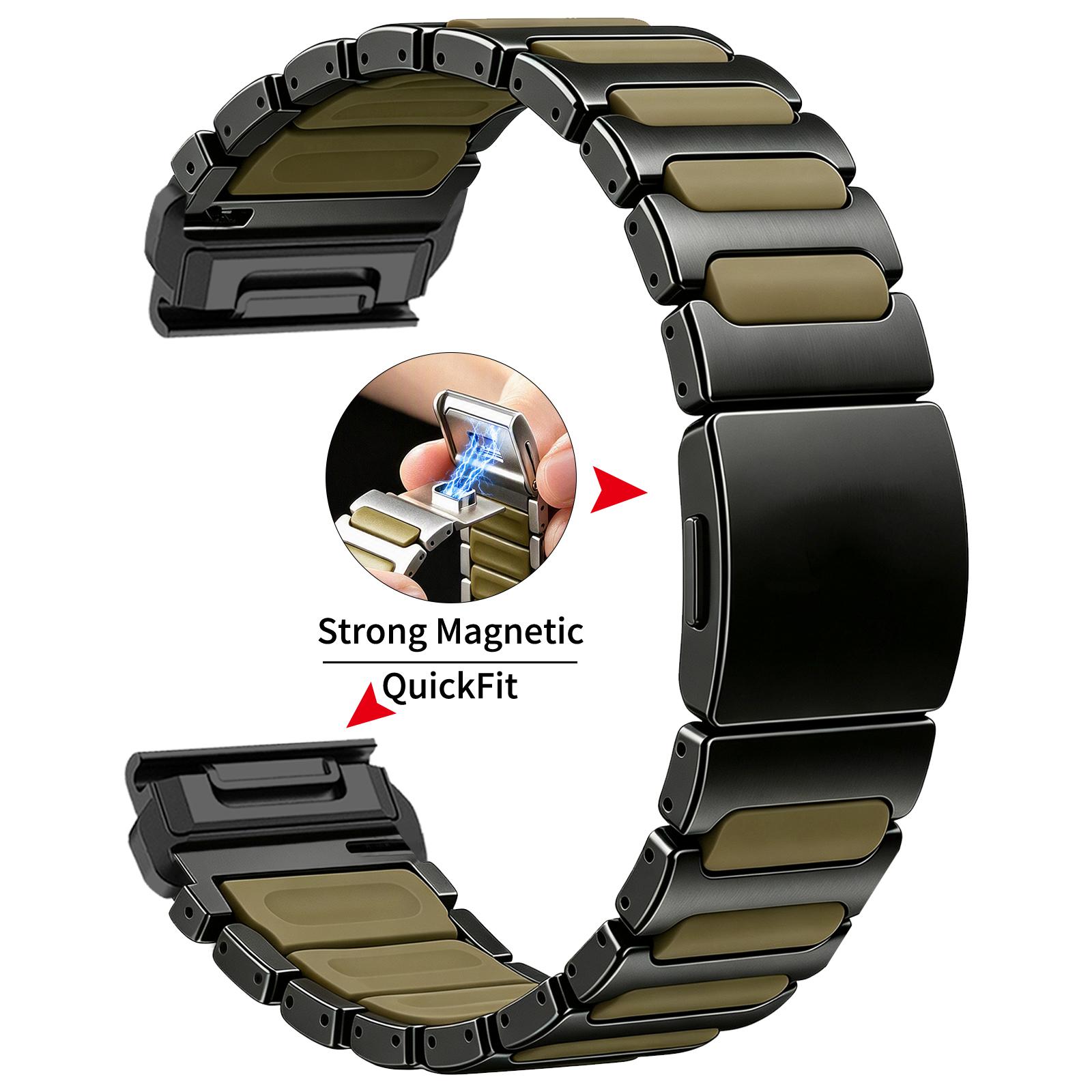 26mm 22mm Magnetic Silicone & Titanium