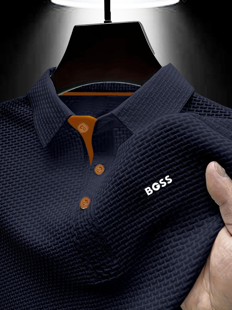 Men's Quick-Dry Polo Shirt, Summer Stand Collar Golf Top, Slim Fit for a Refreshed Look, Versatile and Flattering for Everyone