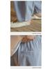 Men's National Trend Loose Harem Pants: Cotton & Linen, Plus Size, Wide Leg, Spring/Summer Casual Wear