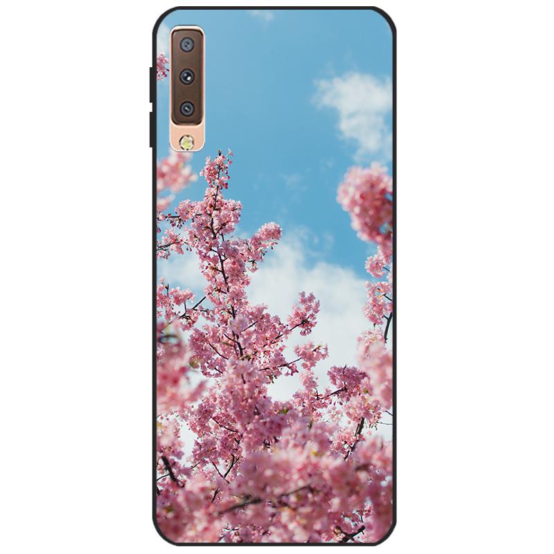 Cases For Samsung Galaxy A7 2018 Cover Silicon Color Phone Case Cover For Samsung A7 2018 A750 A750F 6.0 Inch Protective Shell