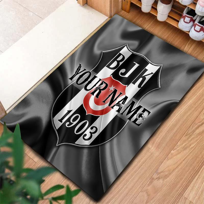 Besiktas Gymnastics Club Custom Name Carpet Rug For Living Room Bedroom Home Sofa Decoration Kids Play Nonslip Floor Mat