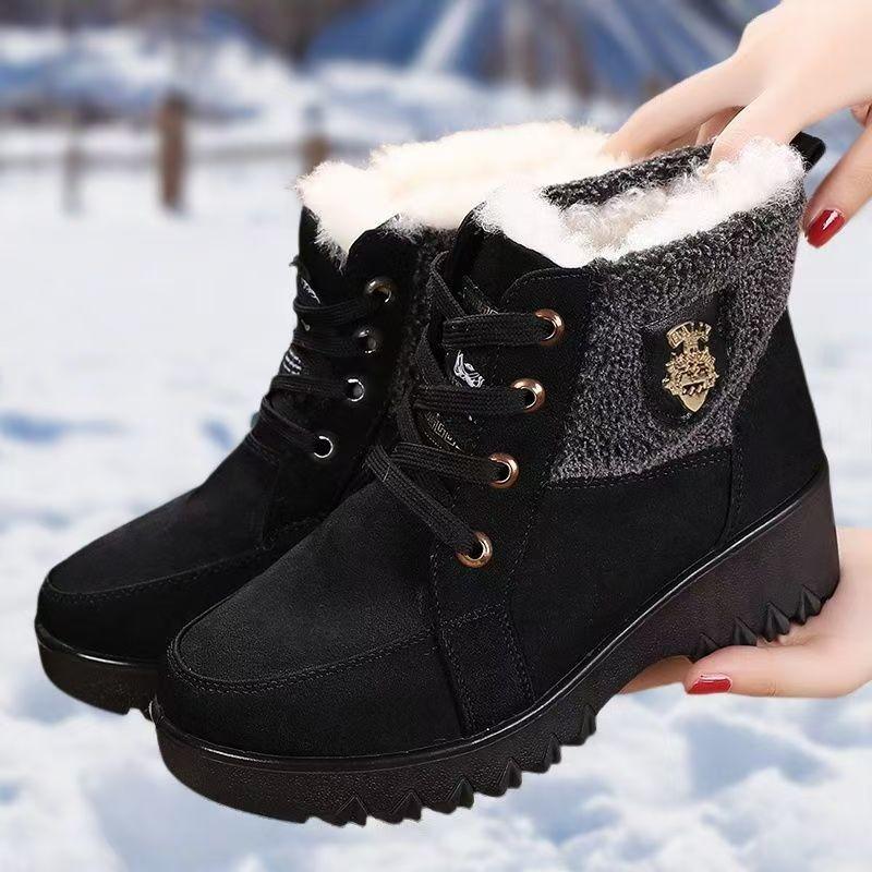 Women's lightweight comfortable cold warm padded snow boots non-slip wear outdoor leisure sports short cotton boots