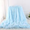 Aqua Blue Long Plush Blanket, Soft and Skin-friendly, Premium Feel. It Can Be Used as a Sofa Throw to Elevate Home Decor, or as a Shawl Blanket