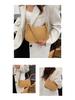 Damenmode Strukturierte Umhängetasche mit Litschi-Muster - Stilvolle, hochwertige Schulterhandtasche