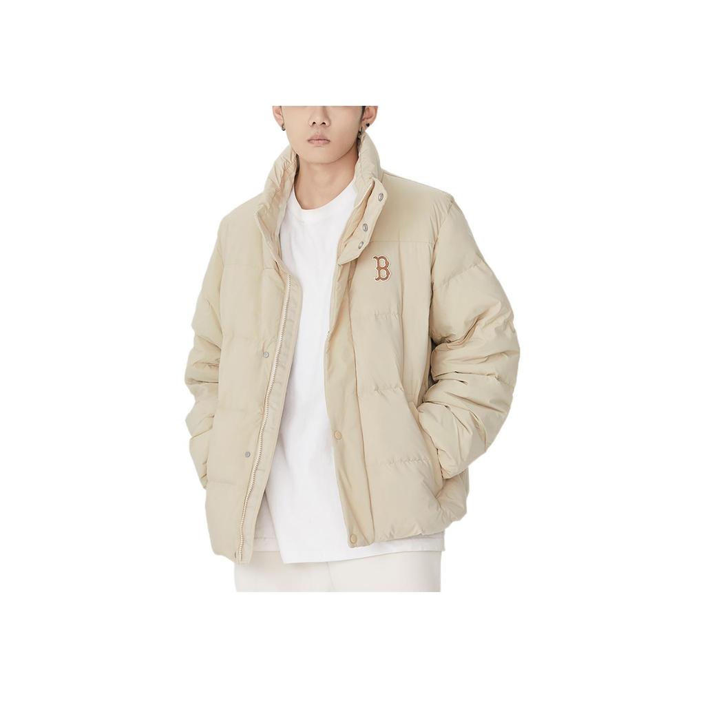 New MLB New York Yankees Down Jacket Unisex Beige Yellow 3ADJB0526-43BGS