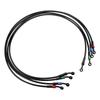 Motorcycle Brake Hose Oil Tube 120cm M10 for Kawasaki YAMAHA Honda Stainless Steel Braided Brake ATV Dirt Bike Street Racing