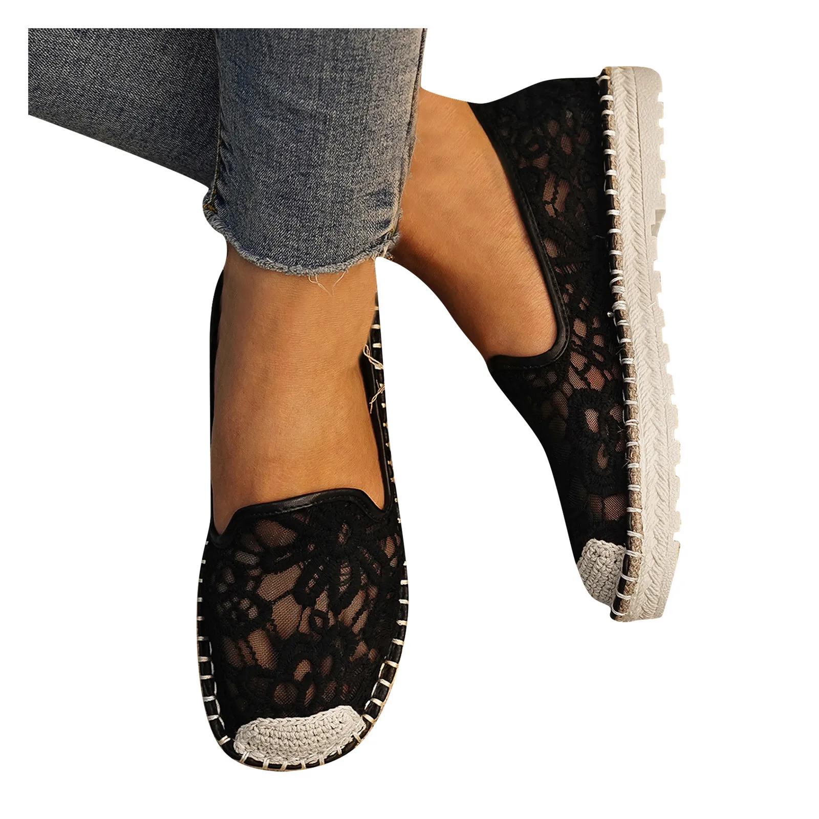 Модные женские кроссовки с кружевным цветочным узором на танкетке — фото 9