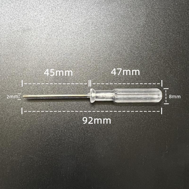Crystal Handle Magnetic 2mm Mini Phillips Screwdriver for Toys 92mm Crystal 2.0 Phillips