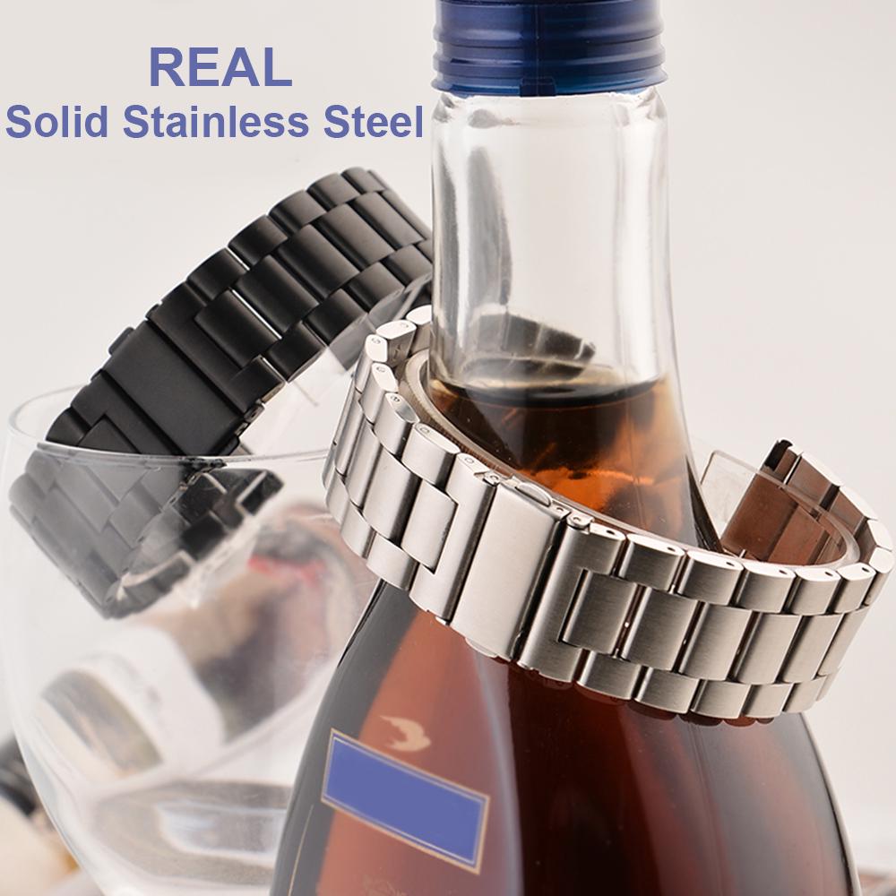 16mm - 24mm Muži Dámské Náhradní řemínek k hodinkám Pásek k hodinkám z nerezové oceli