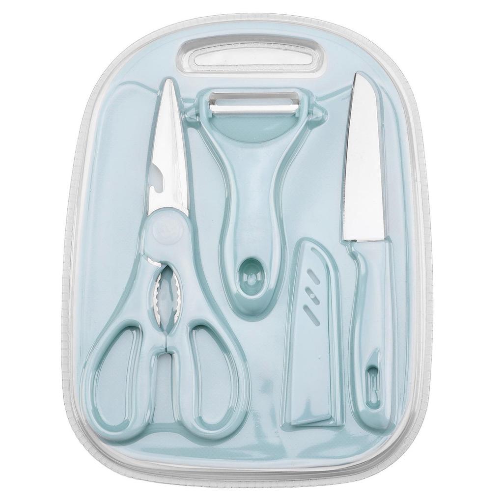 Portable Baby Food Prep Set: Fruit Knife & Cutting Board (4 Pcs)