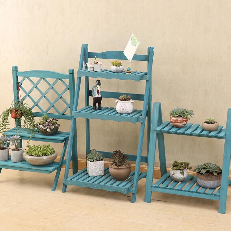 Hualongdun Foldable Multi-Tier Bamboo Plant Stand