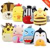 Cute 3D Cartoon Animal Plush Toddler Backpack, Soft Kids Kindergarten Schoolbag Travel Gift Bag for Boys & Girls