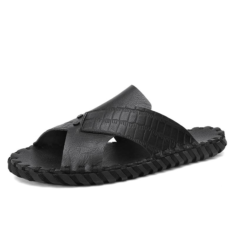 Fashion Fashion Men's Slippers Summer New Non-Slip Handmade Slippers High Quality Designer Casual Shoes Breathable Men Beach Sandals