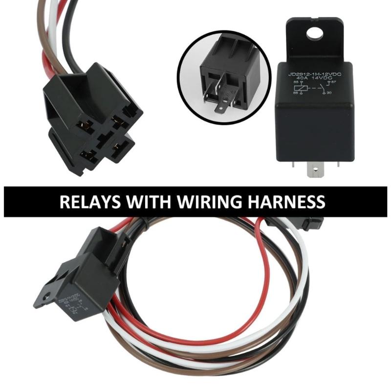 175-185 Degree Car Cooling Fan Thermostat Switch Sensor Relays Wire Harness 12V