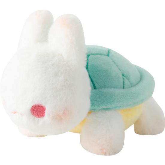 

Lucky Rabbit Plush Pendant Lovely Cartoon Turtle Shell Bunny Doll Plushies Ornament Soft Stuffed Animal Doll Backpack Pendant циан