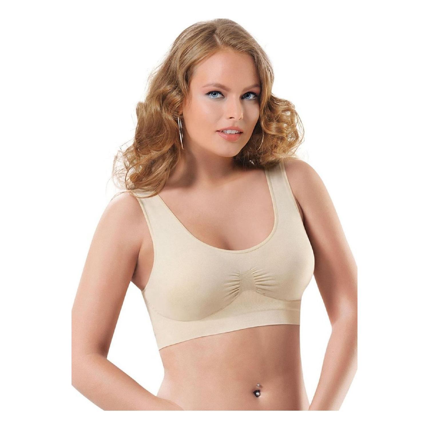 

Women s Skin Seamless Covered Compressor Bustier Sports Bra 2411 S дубильна кора