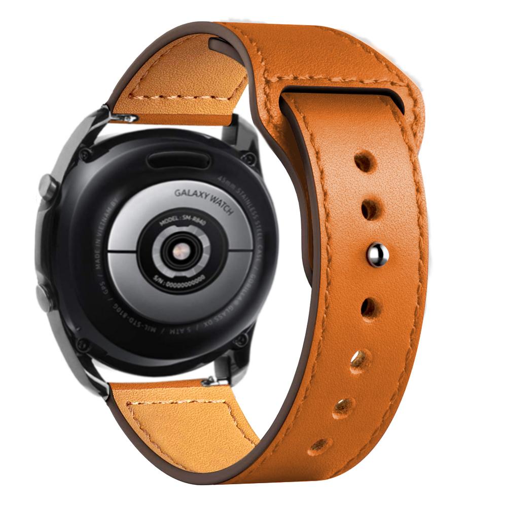 20mm 22mm watch Straps For Samsung Galaxy watch 7 FE 6 5 pro/4 Classic Leather bracelet amazfit bip/Huawei GT/2/3 Pro 4 5 6 band
