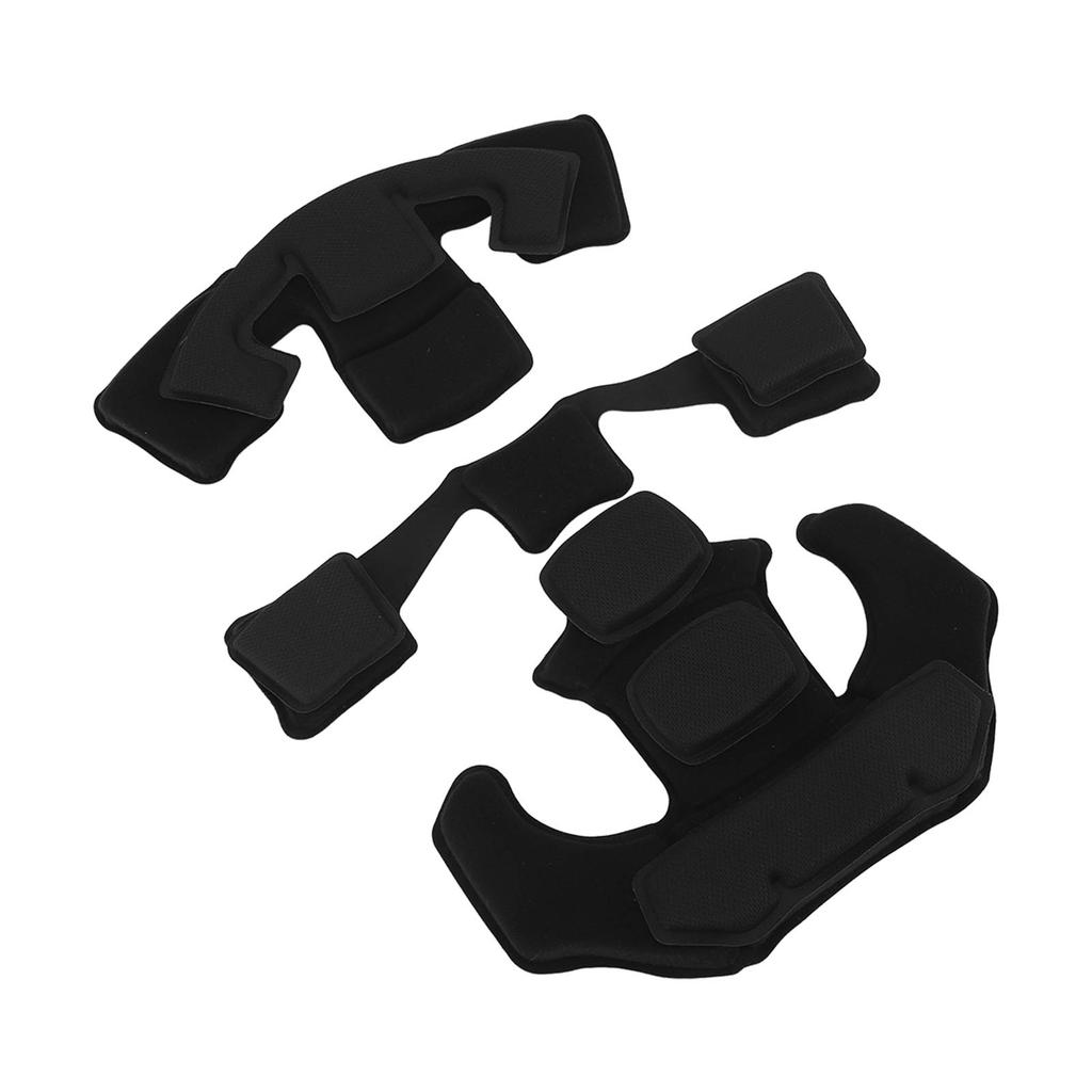 3PCS Memory Foam Pad Protective Sponge Lining Helmet Padding Kit for Universal Motorcycle Scooter Bike Cycling Helmet Black