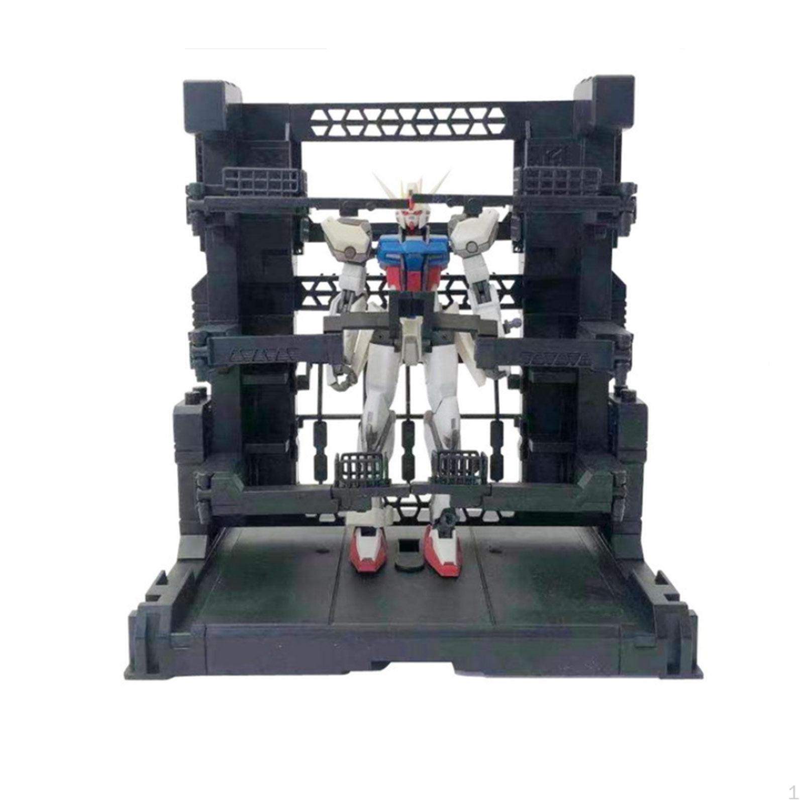 

Interlocking Display Base Action Figure Diorama Stand Model Accessories Assembly Toy Storage 16.5x11.5x16.5cm чорний