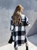 New 2021 Plaid Digital Print Single-Breasted Long Sleeve Shirt