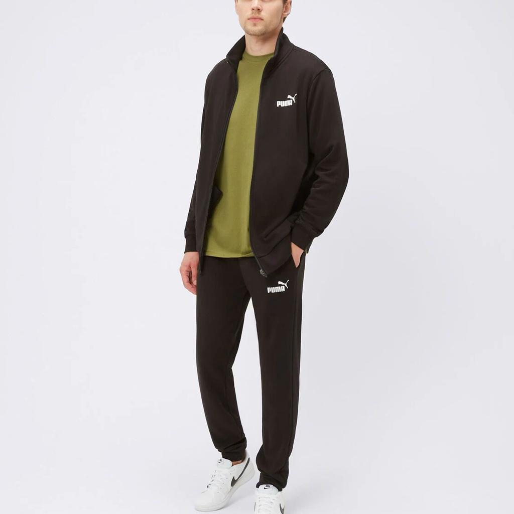 Puma Logo Color Block Jacket And Pants Casual Set Men Set Black 585840-01