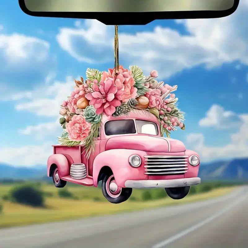 

Cartoon Unique Style Acrylic Car Pendant Perfect For Romantic Valentines Decor Day