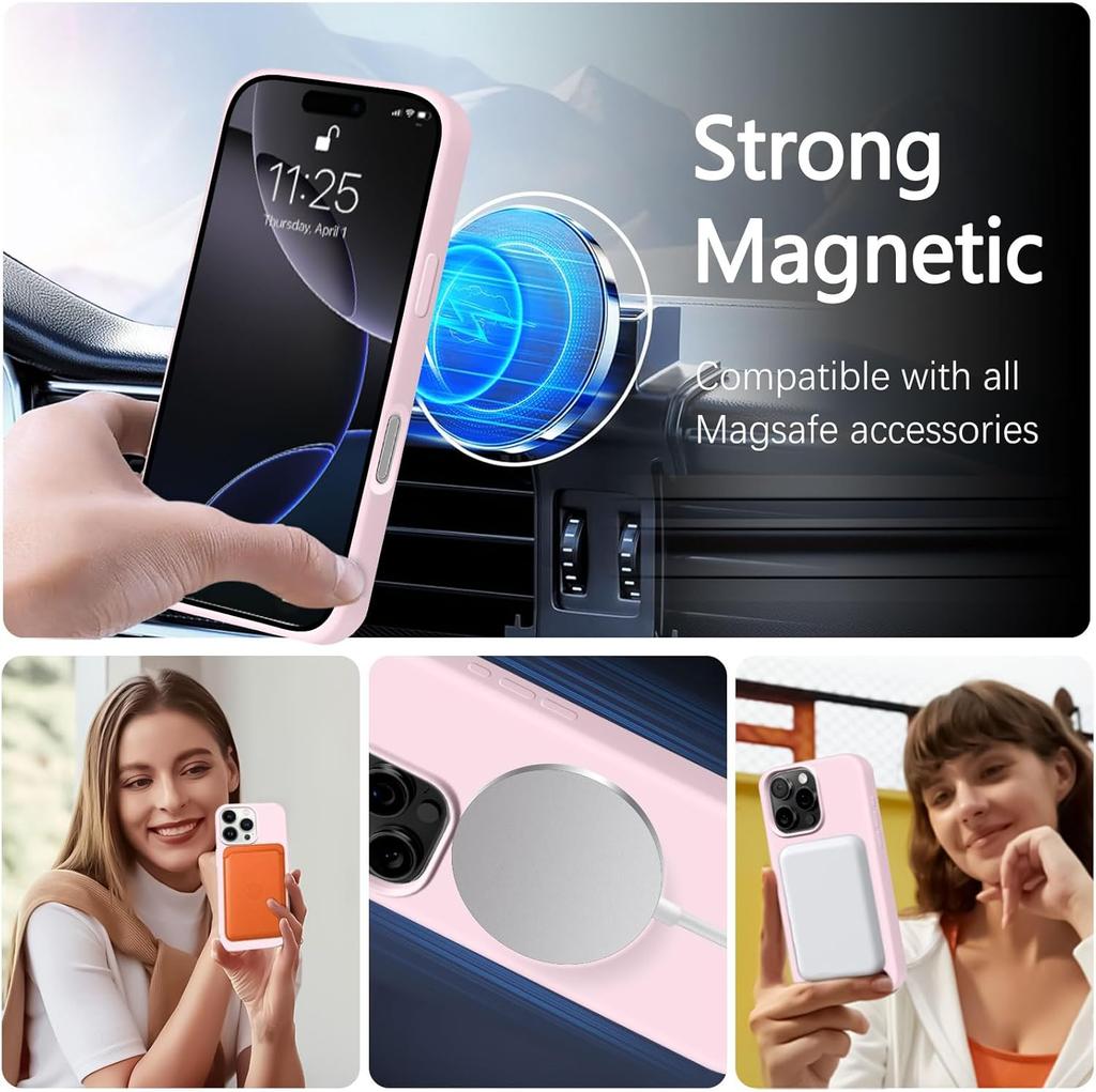 Official Lanyard Magnetic Phone Case For iPhone 15 14 16 Plus 11 12 13 16 Pro Max Silicone Magsafe Strap Protector Soft Cover