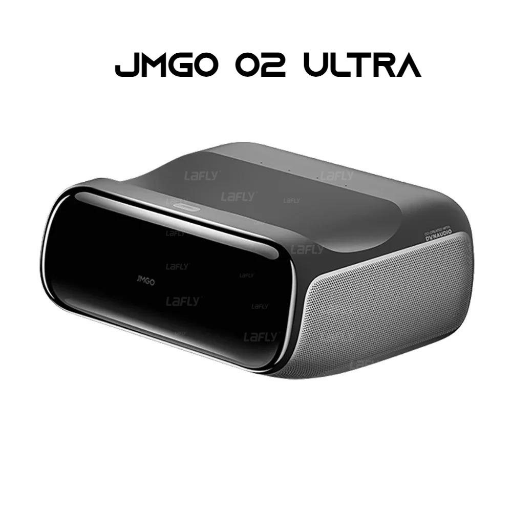 JMGO O2 Ultra 4K Ultra Short Throw Laser Projector - 2800 ISO Lumens, 2800:1 Contrast, Dolby Audio, Smart Home Theater for Living Room