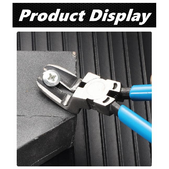 Multifunctional Car Clip Pliers Diagonal Pliers Car Rivet Tightening Pliers Wire Stripping Plier Staple Screwdriver Removal Tool