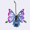Garden Solar Lantern With Iron Bee And Butterfly Decor For Outdoor Yard Lighting